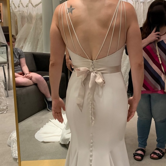 Mikeala wedding dress and belt - Picture 3 of 12